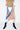 multicolored pink, white and cobalt pleated satin y shoulder bag by multitudes
