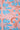 red water lily print cotton scarf