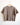 A brown striped sweater on a cream background