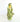 Green leaf-patterned tea towel wine bottle holder on a white background