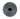 A green and black candle holder on a white surface.