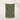 Green towel with black olive leaf pattern hanging on a clothesline against a white background