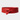 Red belt with a knot on a light gray background