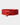 Red belt with a knot on a light gray background