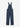 Dark blue denim overall with a small repeating red and yellow pattern, shown flat against a light gray background.
