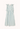 A white sleeveless dress with blue flowers. 