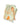 Green towel with orange fruit design and wooden spoon on a white background