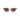 A pair of clear brown colored sunglasses on a white background. 