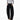 Person wearing a gray long-sleeve top and black wide-leg pants on a white background