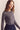 lightweight long sleeve knit top in gray by amente