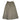 A cream and black striped skirt on a white background