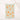 Tea towel with orange pattern hanging on a line against a white background